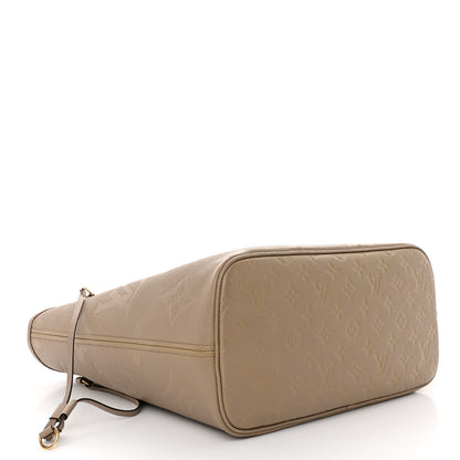 Louis Vuitton Empreinte Monogram Giant Neverfull MM Tourterelle 4 of 11