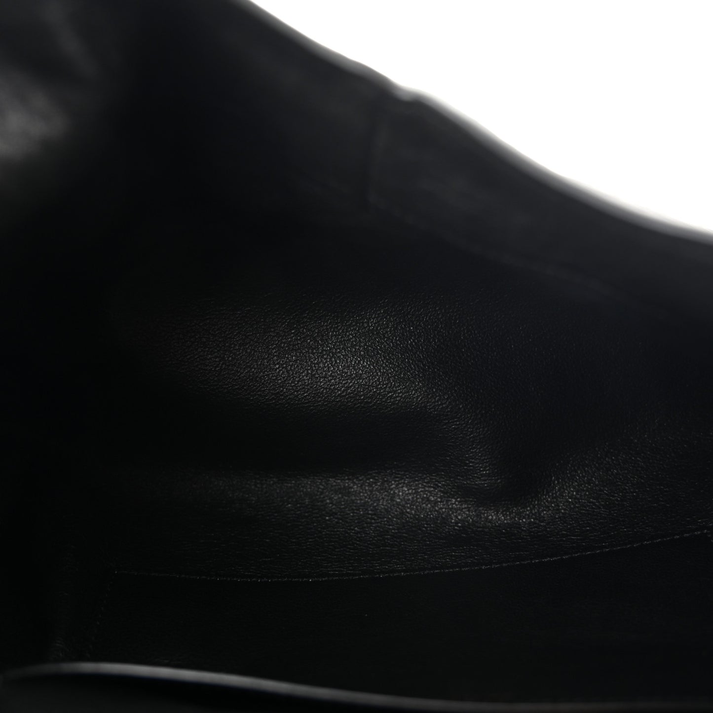 Grained Lambskin Cassandre Envelope Pouch Black