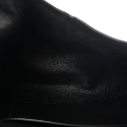 Saint Laurent Grained Lambskin Cassandre Envelope Pouch Black 5 of 7