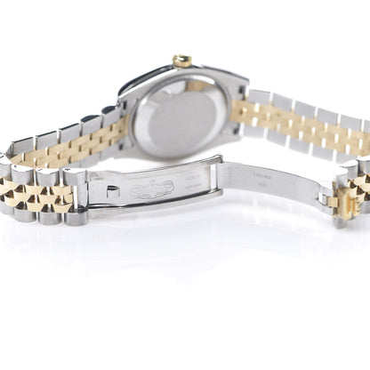 Rolex Stainless Steel 18K Yellow Gold Diamond 31mm Oyster Perpetual Datejust Watch Silver Jubilee 178243 5 of 6