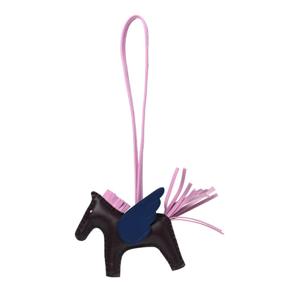 Hermes Milo Lambskin Grigri Rodeo Pegase Horse Bag Charm PM Rouge Sellier Mauve Sylvestre Bleu Saphir 1 of 4