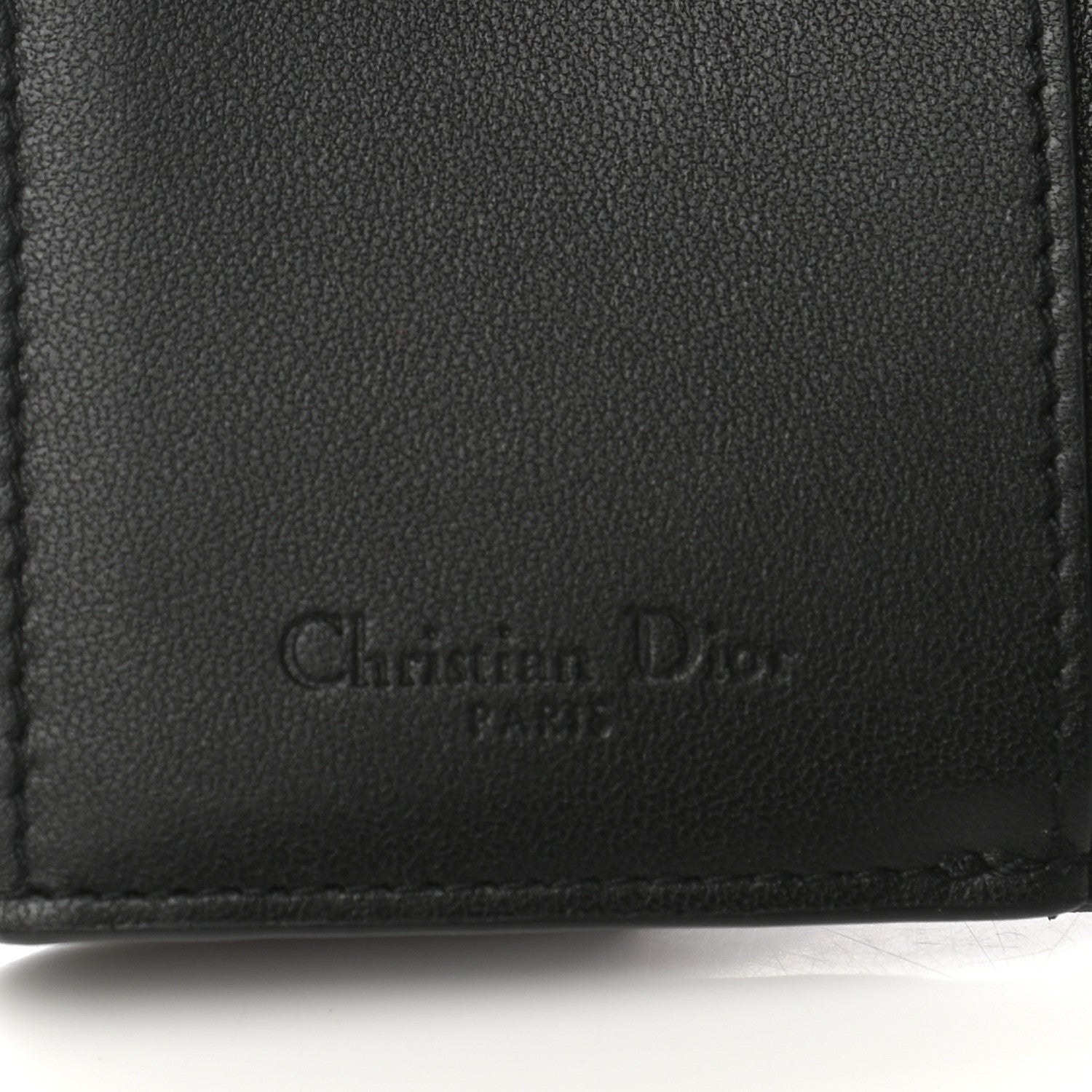 Christian Dior Lambskin Cannage Lady Dior Lotus Wallet Black 6 of 8