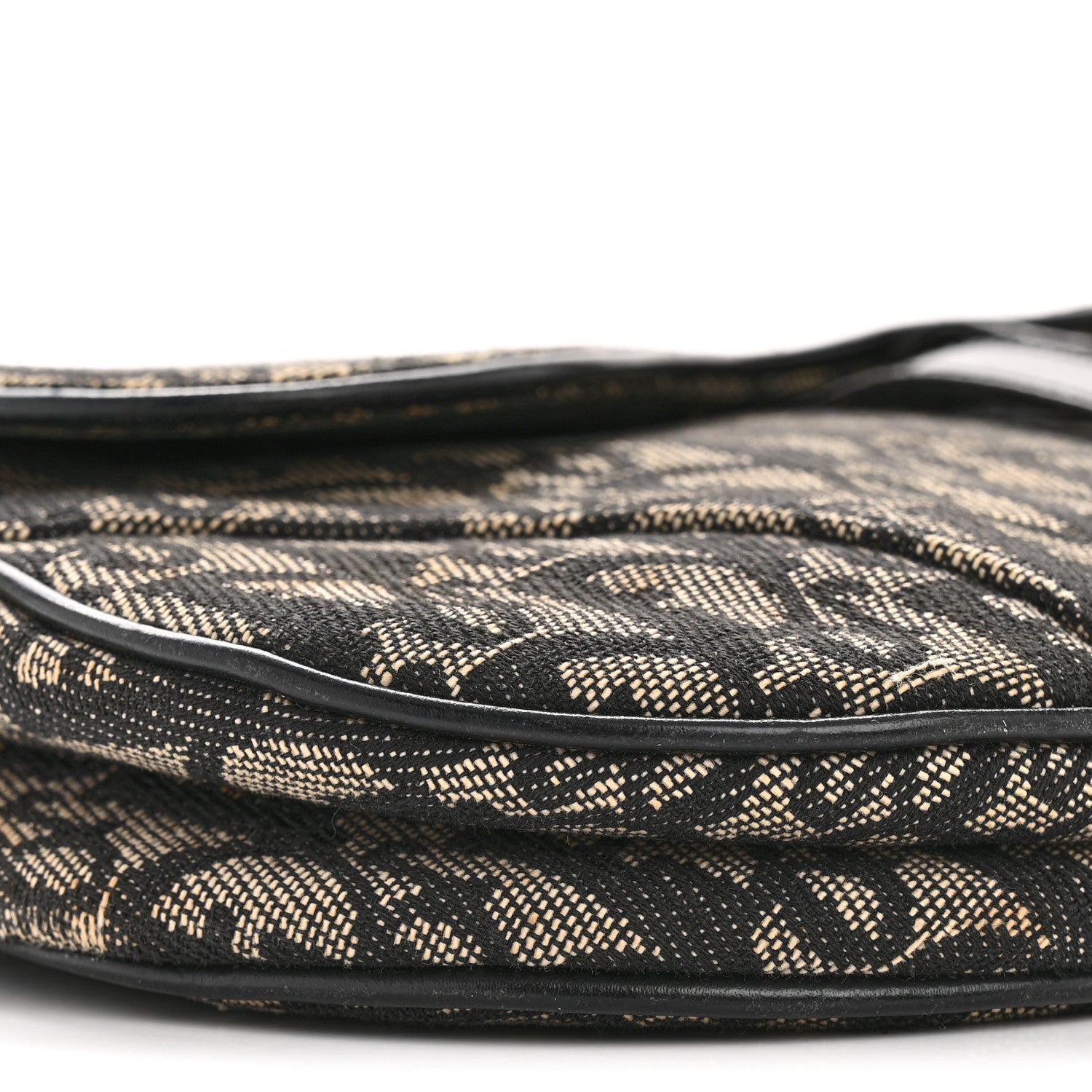 Christian Dior Monogram Saddle Bag Black 9 of 14