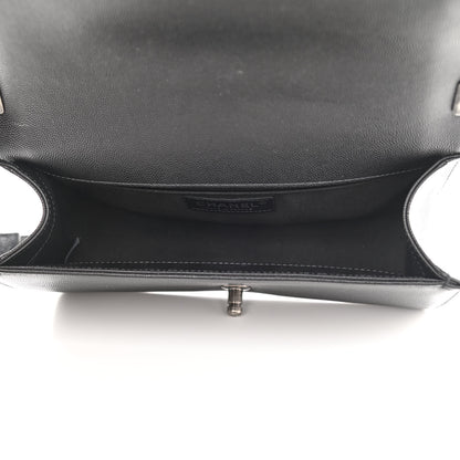 Chanel Caviar Quilted Medium Boy Flap Black 5 of 11
