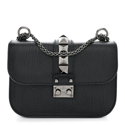 Valentino Garavani Vitello Small Glam Lock Rockstud Flap Black 1 of 9