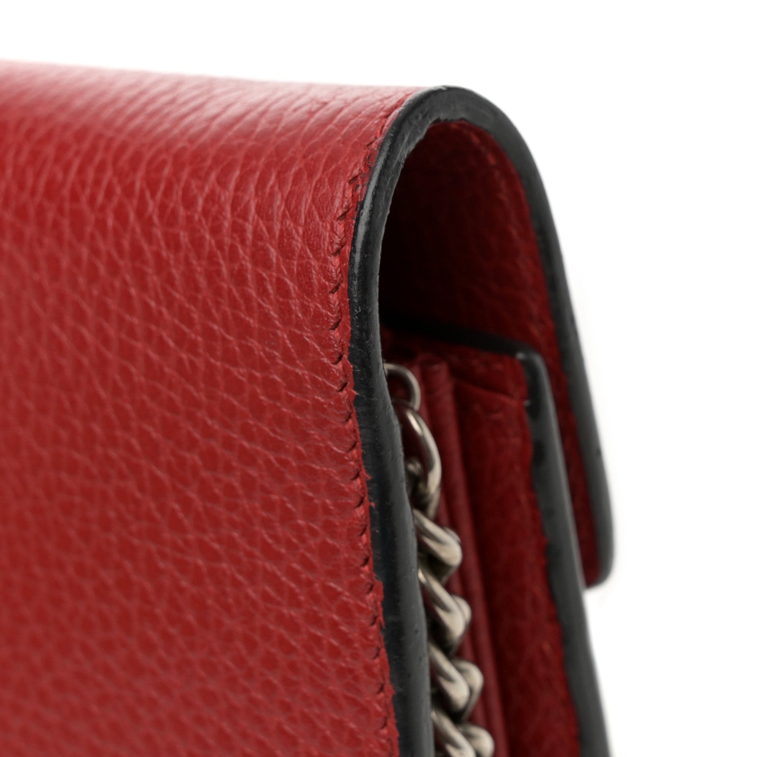 Gucci Calfskin Mini Dionysus Chain Wallet Hibiscus Red 13 of 16