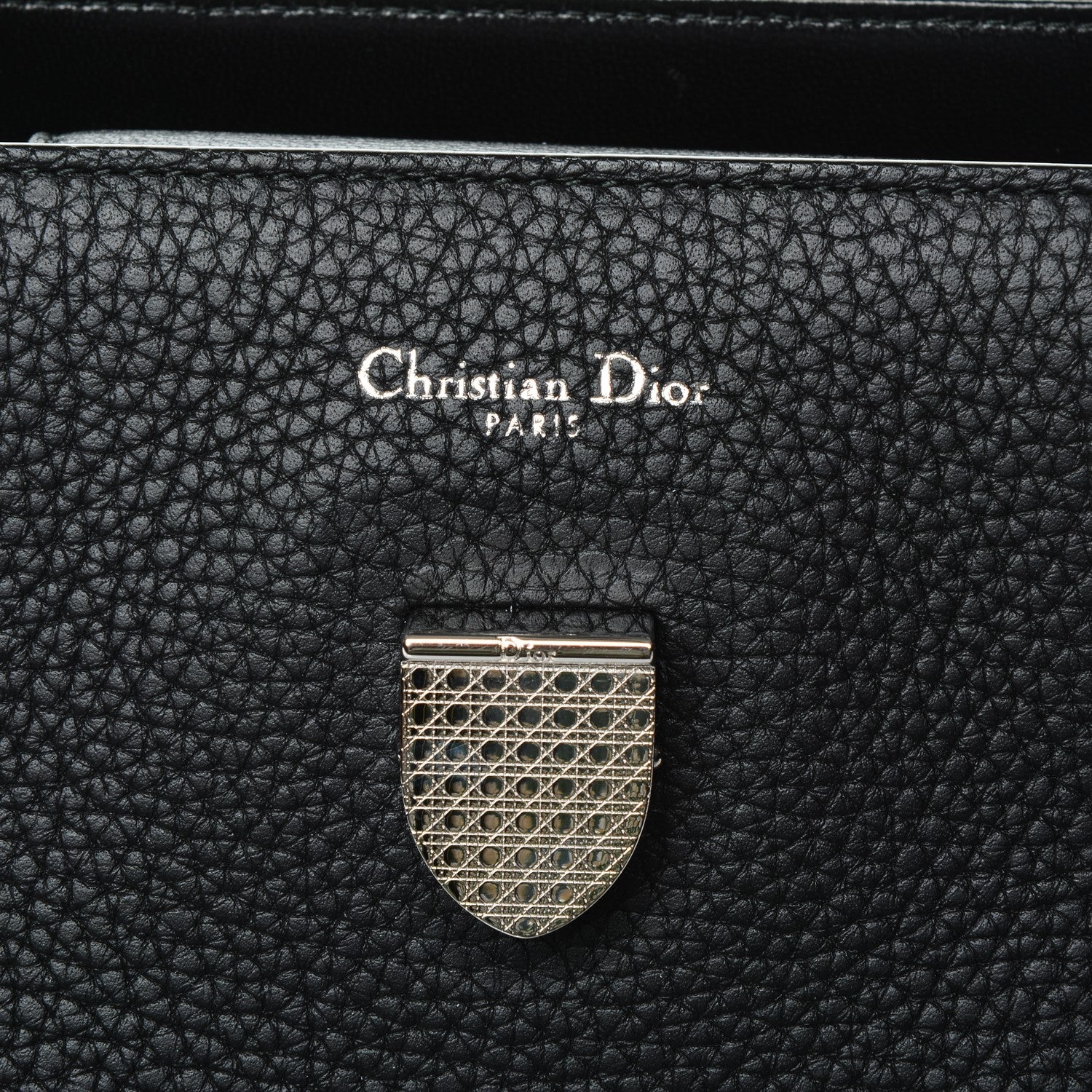 Christian Dior Grained Calfskin Medium Diorever Flap Black 8 of 8