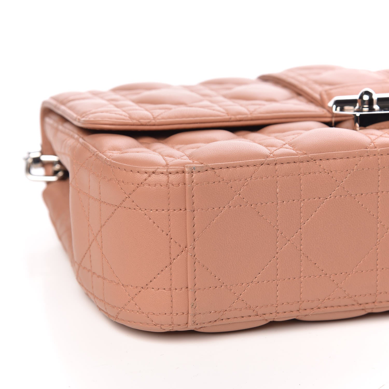 Christian Dior Lambskin Cannage Medium Miss Dior Flap Bois de Rose 9 of 11