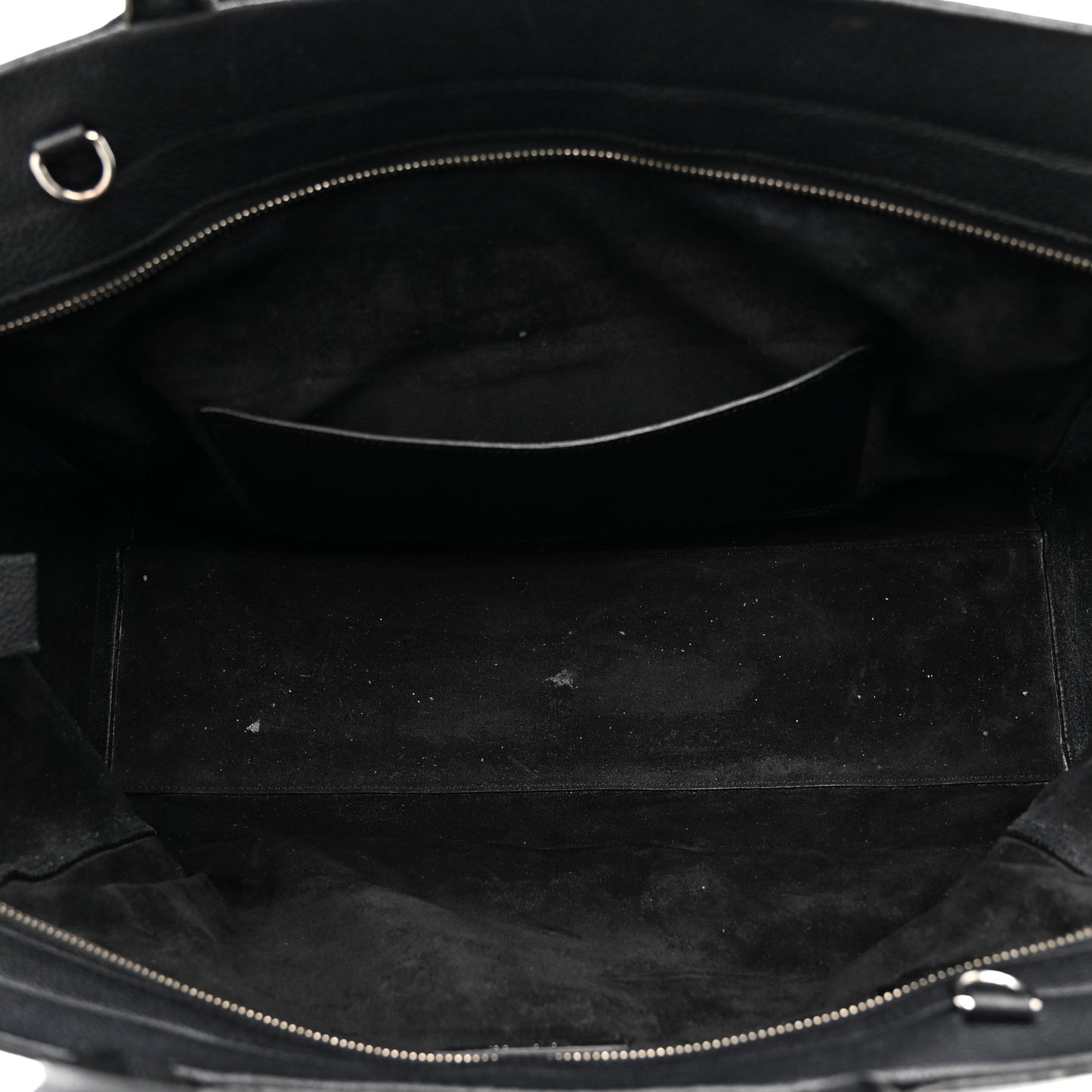 Grained Calfskin Medium Cabas Rive Gauche Black