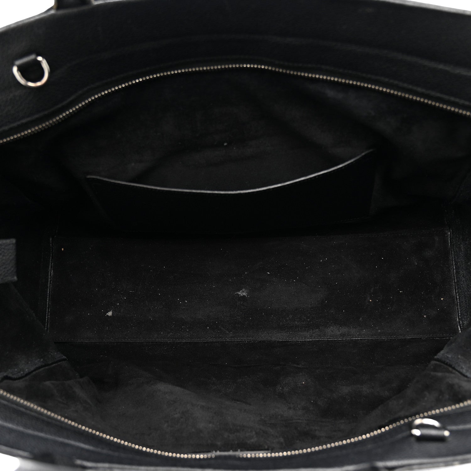 Saint Laurent Grained Calfskin Medium Cabas Rive Gauche Black 9 of 41
