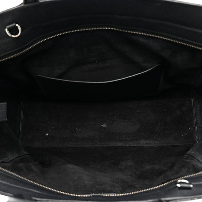 Saint Laurent Grained Calfskin Medium Cabas Rive Gauche Black 9 of 41