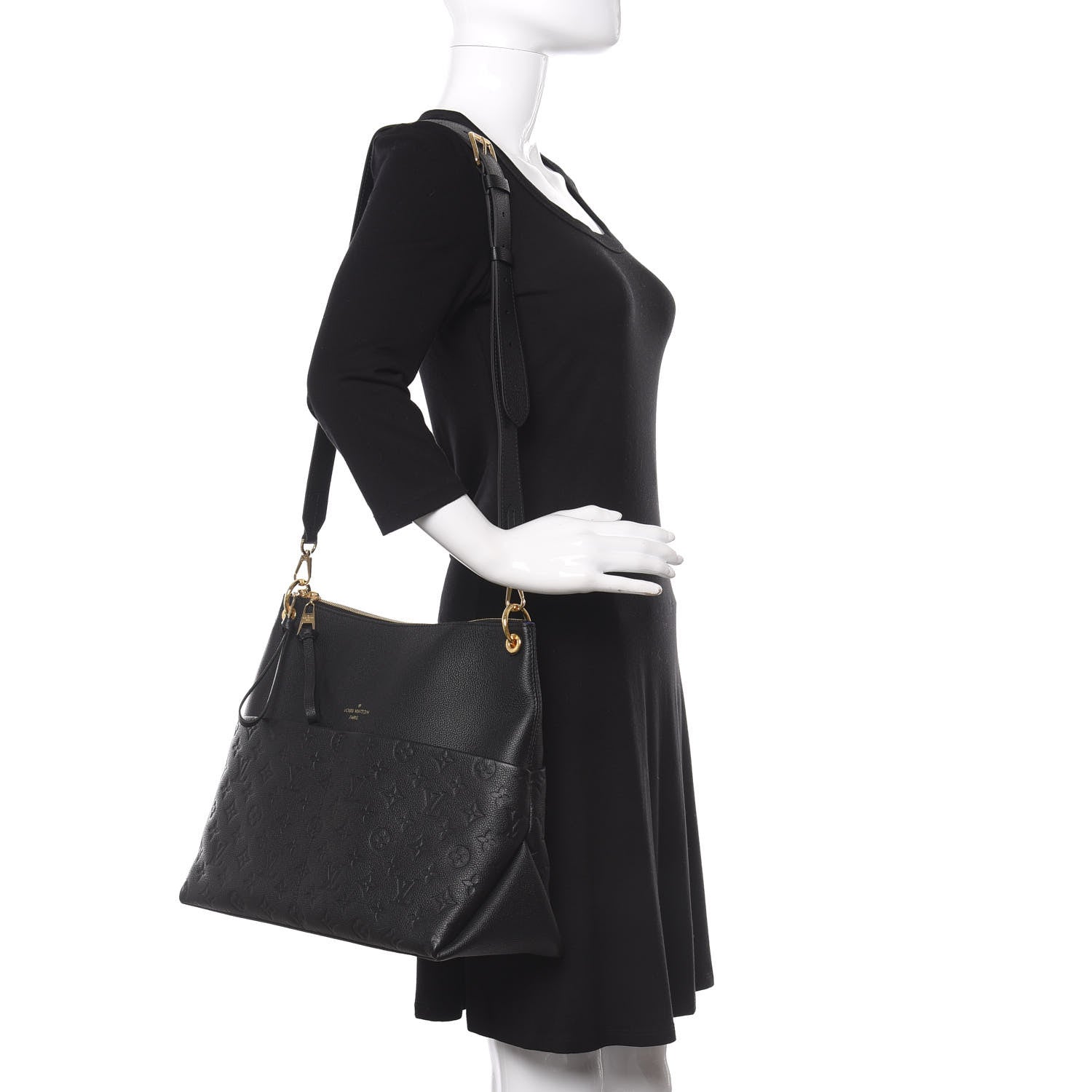 Louis Vuitton Empreinte Maida Hobo Black 2 of 9