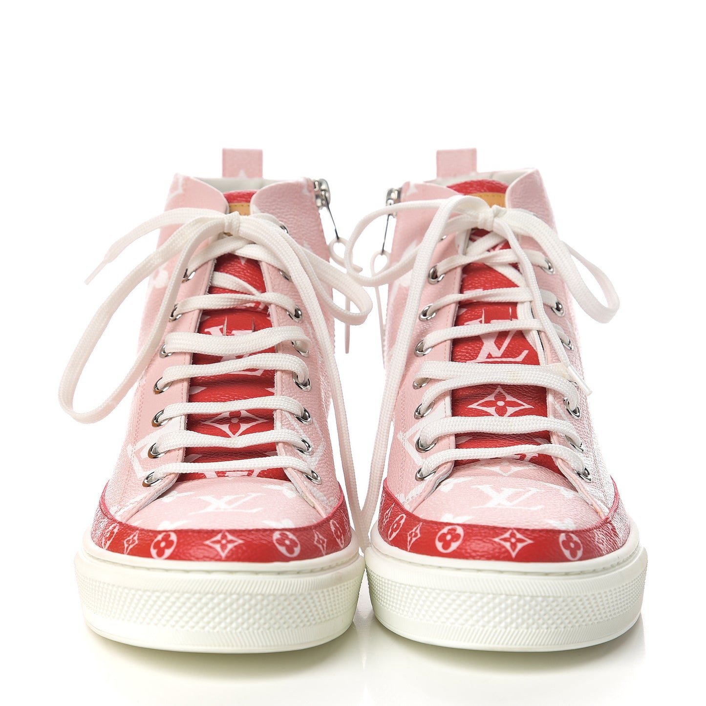 Monogram Giant Stellar Sneaker Boots 40 Rose Rouge