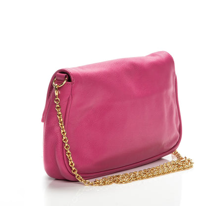 Fendi Vitello Flamingo Fendista Pouchette Crossbody Lampone 3 of 7