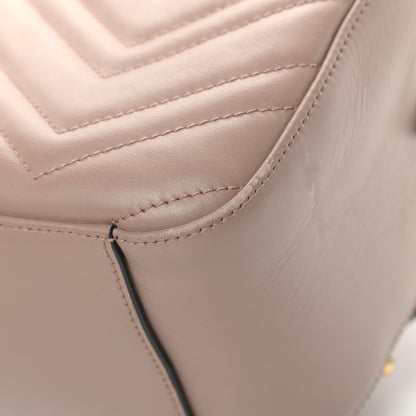 Gucci Calfskin Matelasse GG Marmont Dome Backpack Porcelain Rose 9 of 14