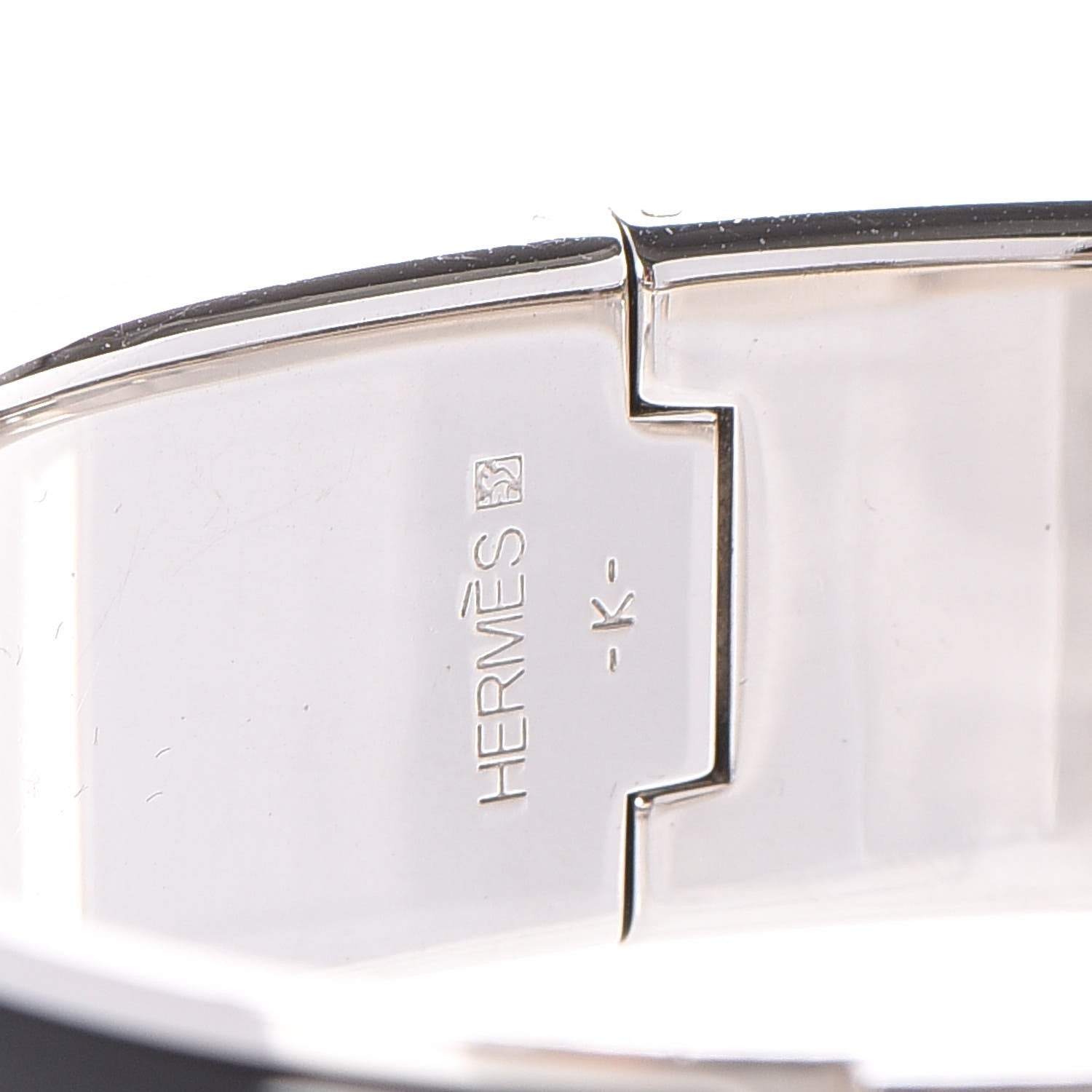 Hermes Enamel Wide Clic Clac H Bracelet GM Black 4 of 5
