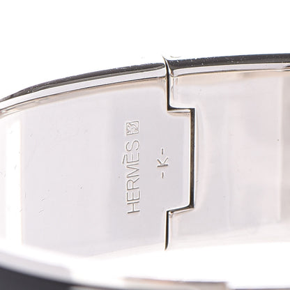Hermes Enamel Wide Clic Clac H Bracelet GM Black 4 of 5