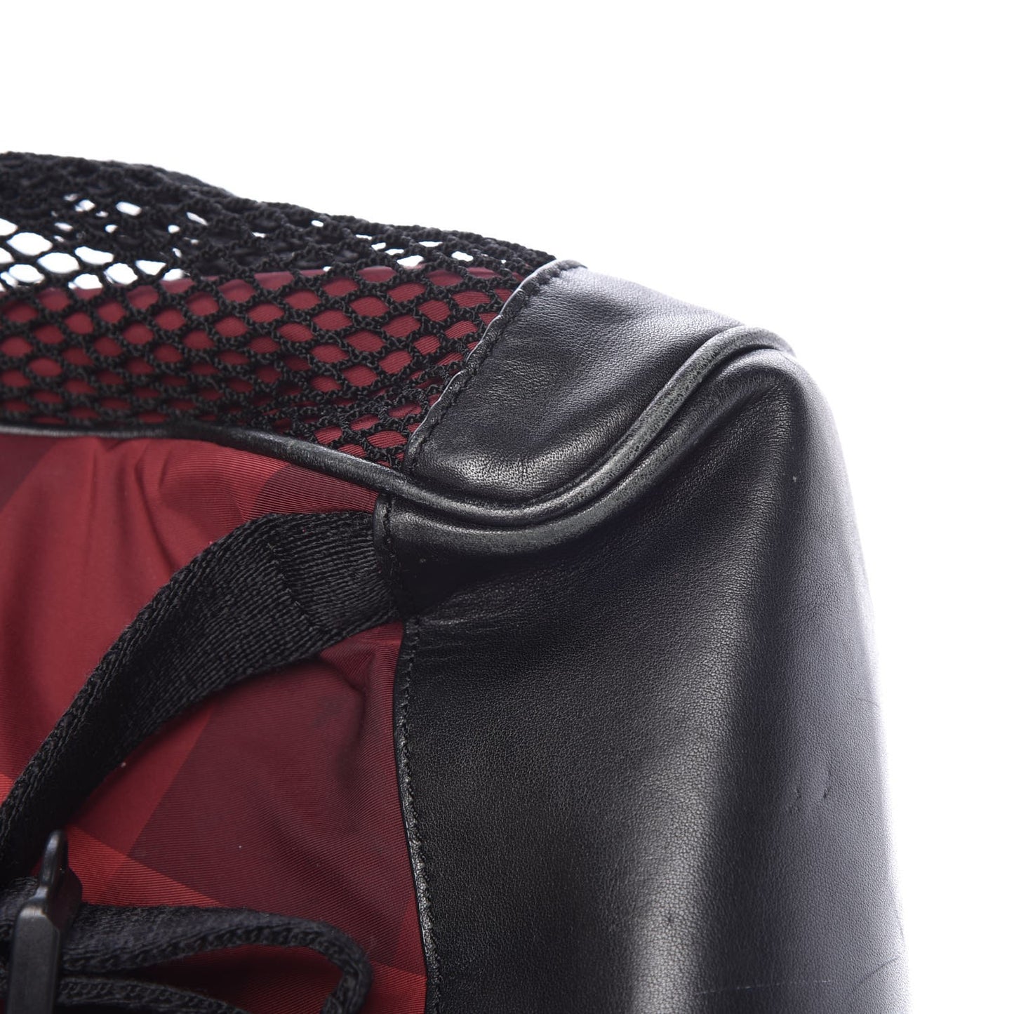 Nylon Supernova Check Backpack Red