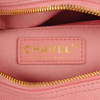 Chanel Caviar Quilted Small Bowler Pink 6 of 12
