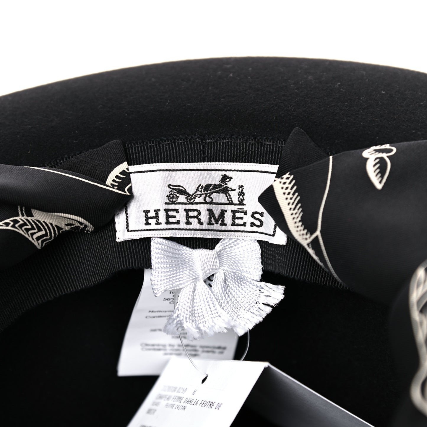Feutre Silk Zouaves et Dragons Finesse Dahlia Hat Black