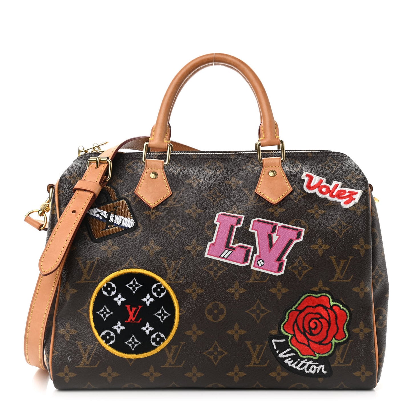 Monogram Patches Speedy Bandouliere 30