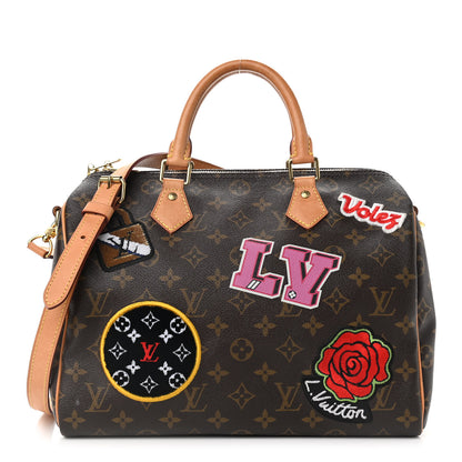Louis Vuitton Monogram Patches Speedy Bandouliere 30 1 of 14