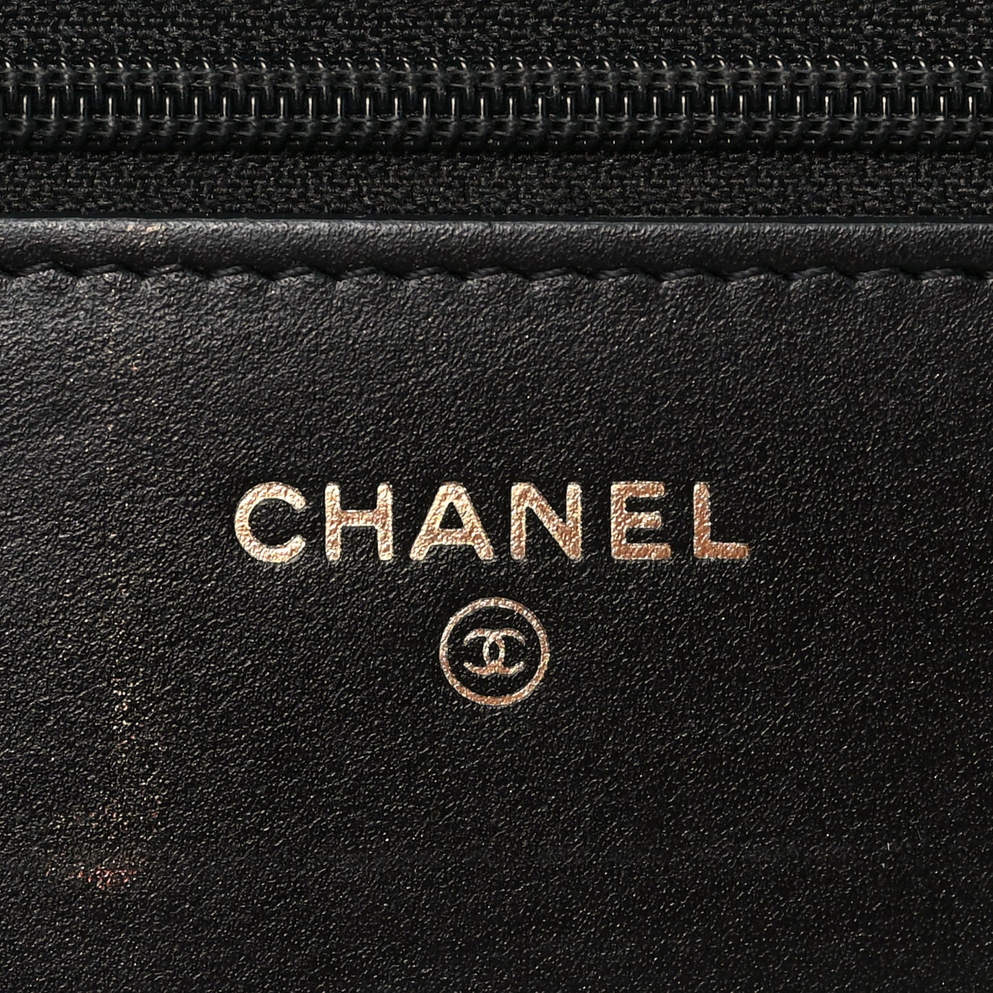 Caviar Quilted Boy Wallet On Chain WOC Black