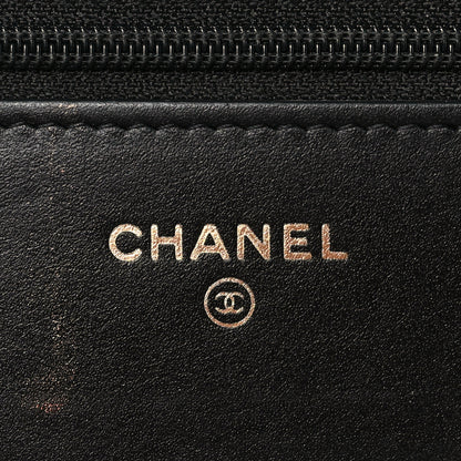 Chanel Caviar Quilted Boy Wallet On Chain WOC Black 6 of 10