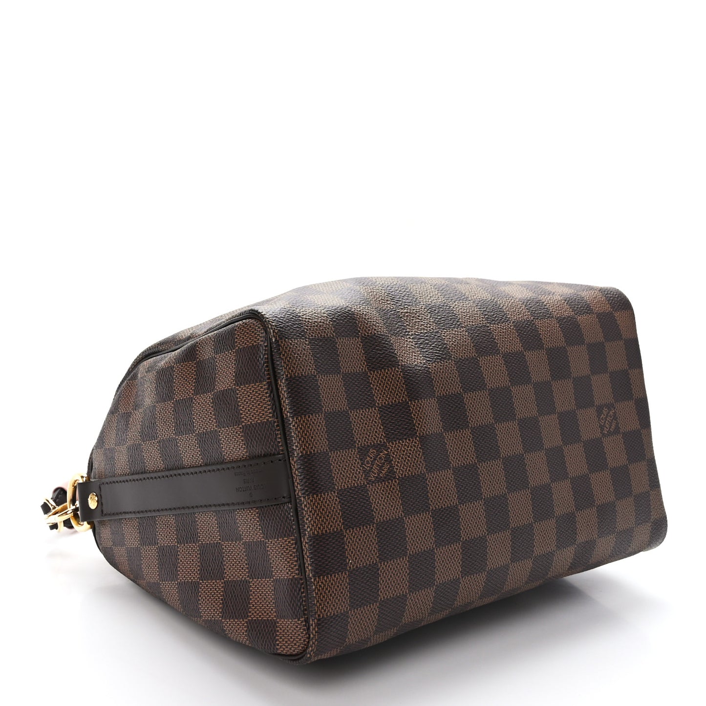 Damier Ebene Braided Speedy Bandouliere 25 Pink