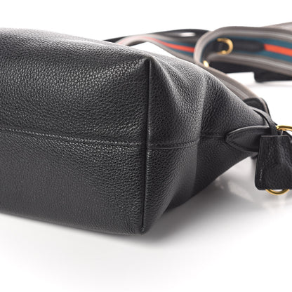 Prada Vitello Daino Tote Black 9 of 14