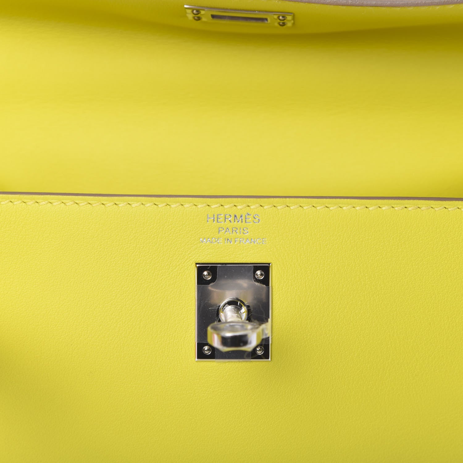 Hermes Swift Kelly Retourne 25 Lime 5 of 10