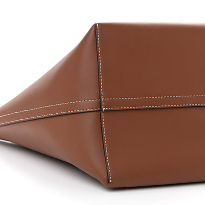 Burberry Soft Calfskin Small Pocket Tote Bag Tan 9 of 16