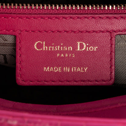 Christian Dior Lambskin Cannage Large Lady Dior Fuchsia 6 of 6