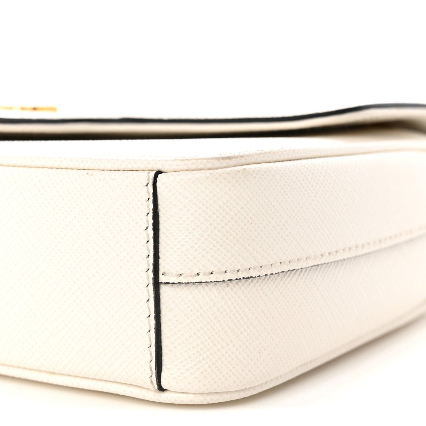 Saffiano Flap Shoulder Bag Talco