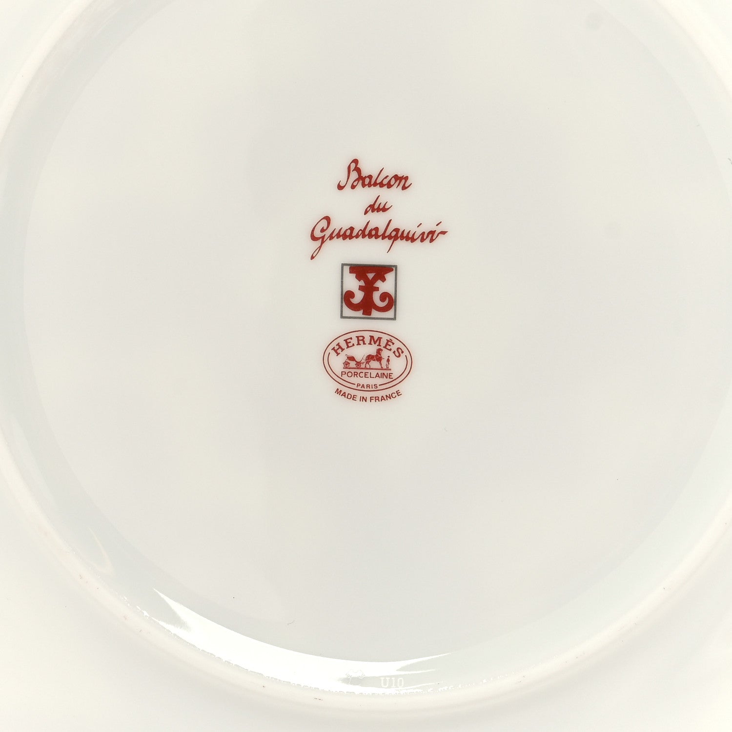 Hermes Porcelain Balcon du Guadalquivir Plate Set of 2 4 of 6