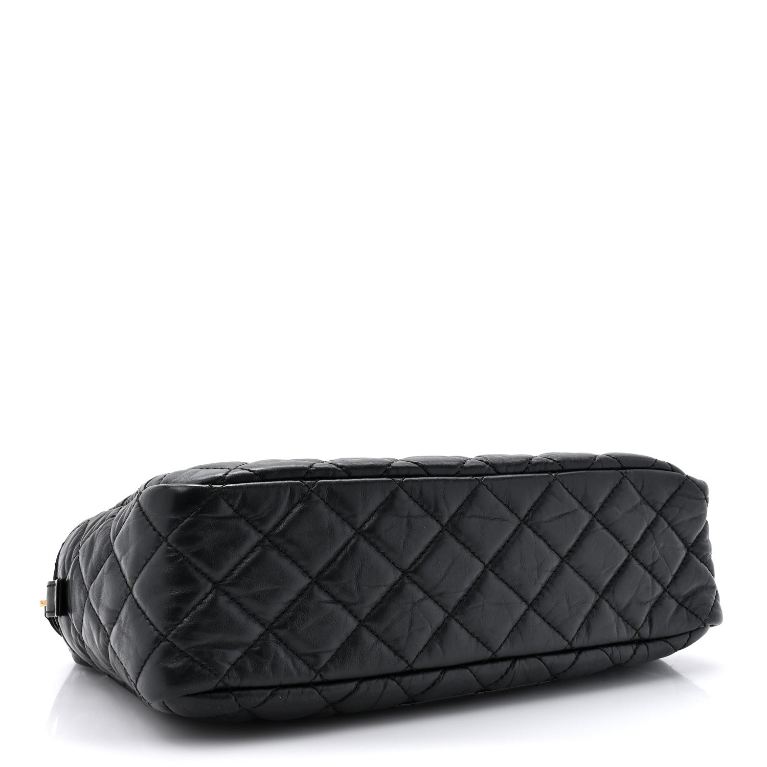 Chanel Aged Calfskin Quilted Medium Reissue Camera Case Black 4 of 9