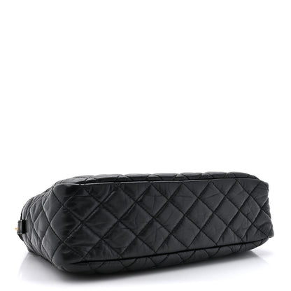 Chanel Aged Calfskin Quilted Medium Reissue Camera Case Black 4 of 9