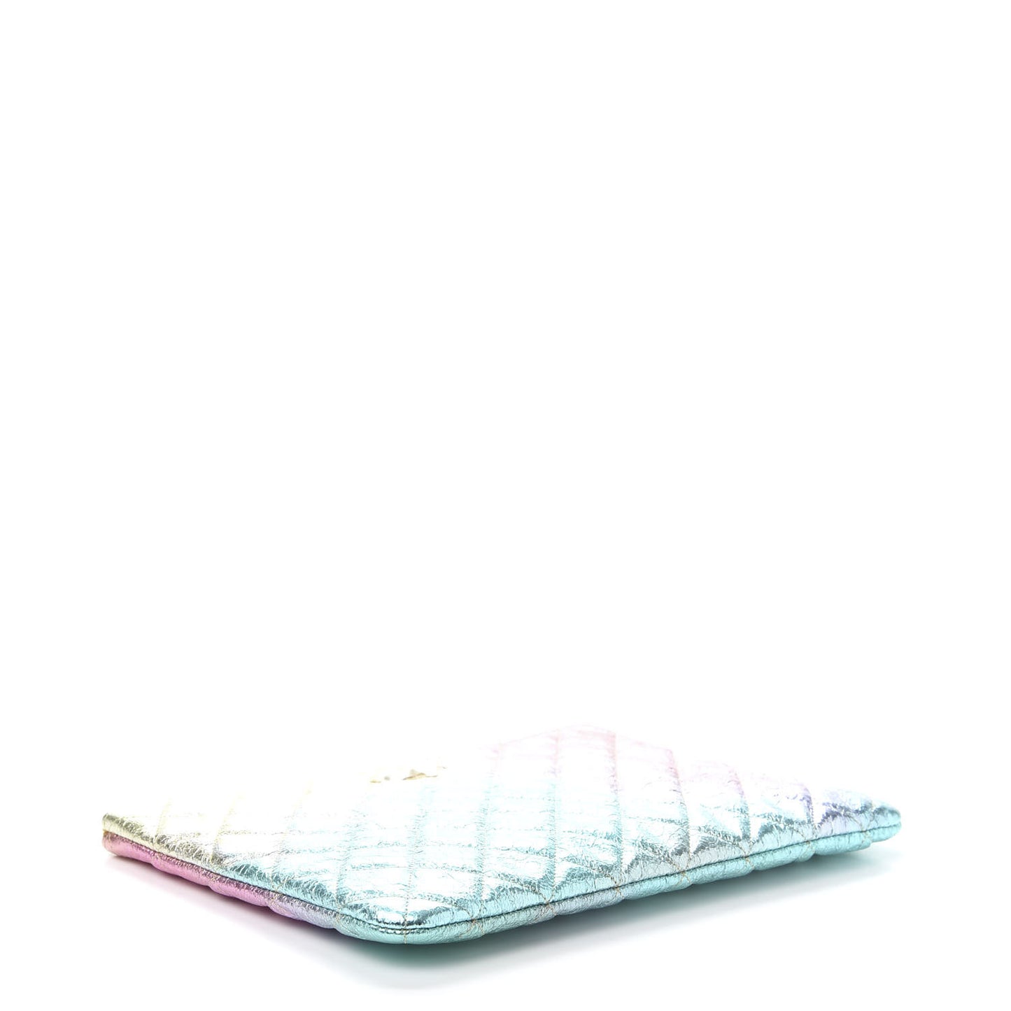 Metallic Goatskin Quilted Medium 2.55 Reissue Cosmetic Case Multicolor