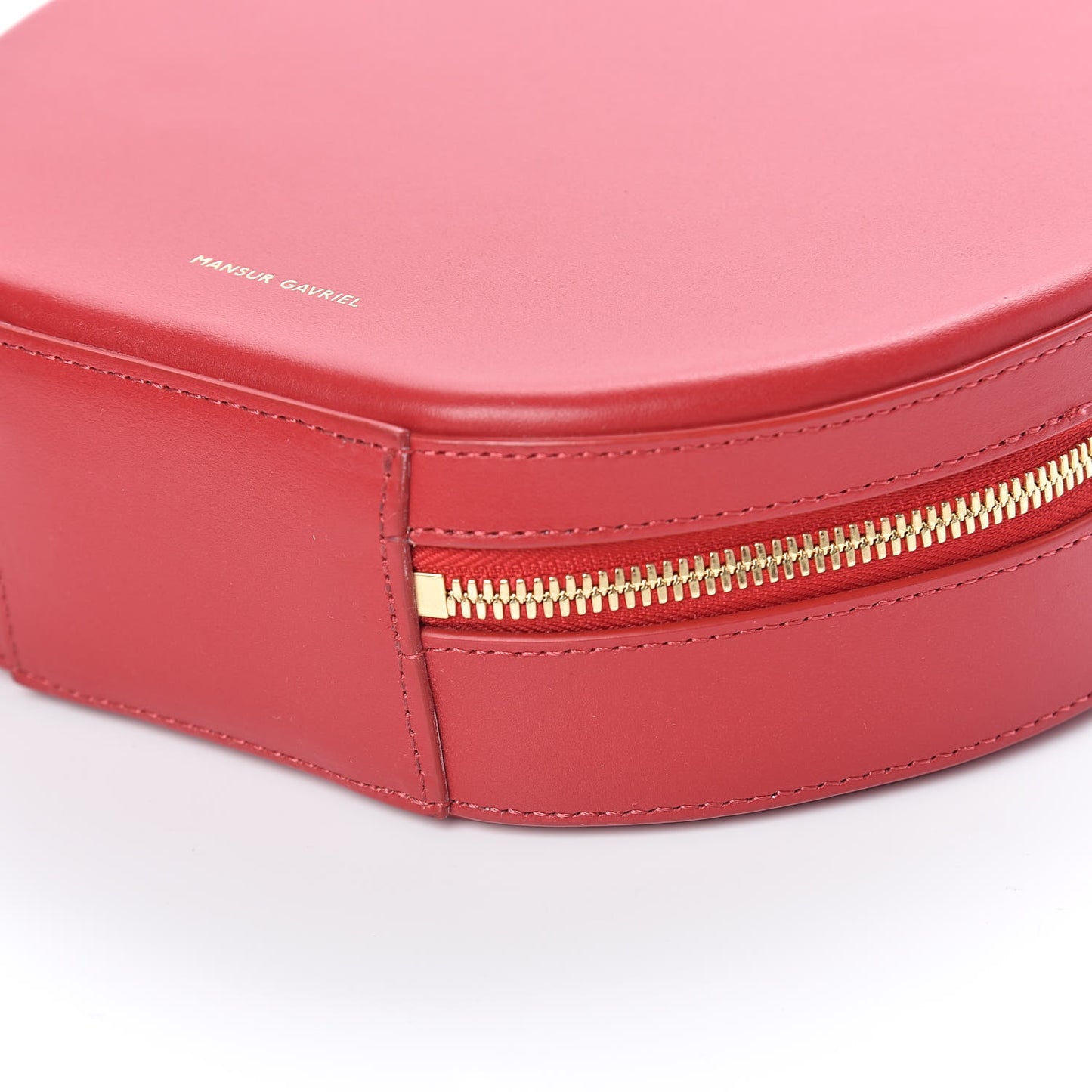 Calfskin Circle Crossbody Bag Flamma