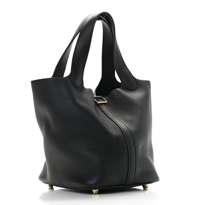 Hermes Taurillon Clemence Picotin Lock 18 PM Black 2 of 10