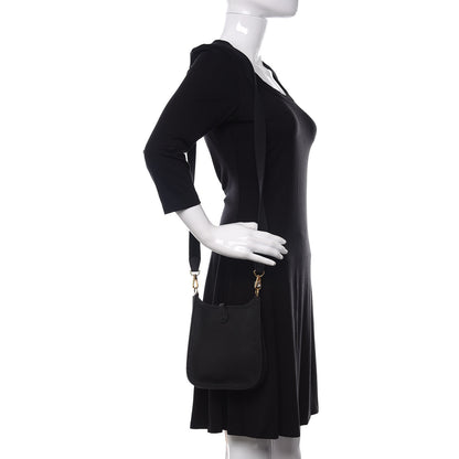 Hermes Taurillon Clemence Evelyne TPM Black 2 of 8
