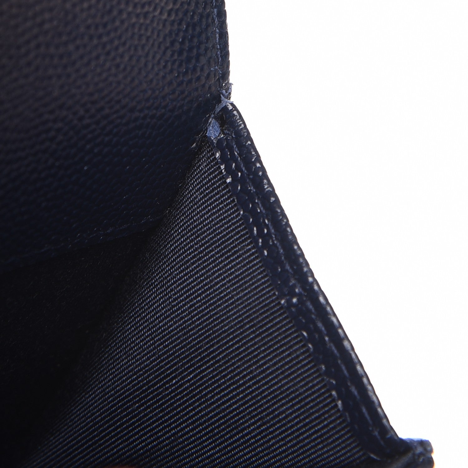 Chanel Caviar Quilted Card Holder Navy 9 of 10