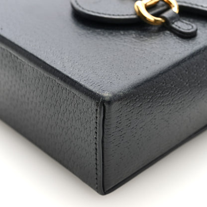 Gucci Dollar Calfskin Vertical Horsebit 1955 Crossbody Bag Black 9 of 9