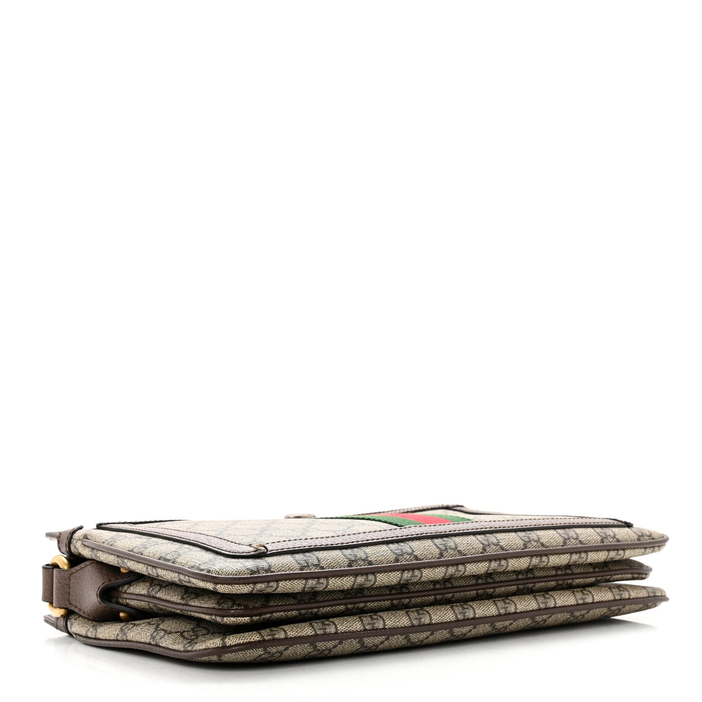 GG Supreme Monogram Web Medium Ophidia Shoulder Bag Beige New Acero