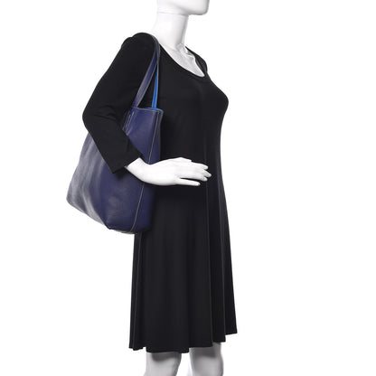 Hermes Veau Sikkim Double Sens 45 Tote Bleu Sapphire Paradis 2 of 18