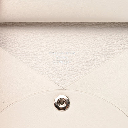 Hermes Swift Le Lever Printed Calvi Duo Card Case White Multicolor 6 of 8