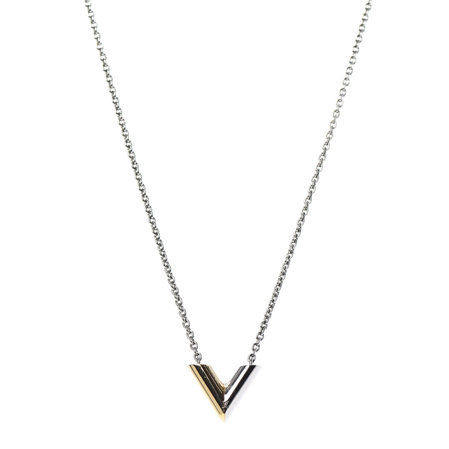 Essential V Necklace Silver