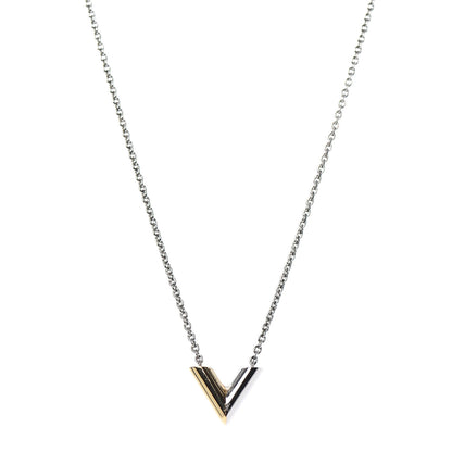 Louis Vuitton Essential V Necklace Silver 1 of 5