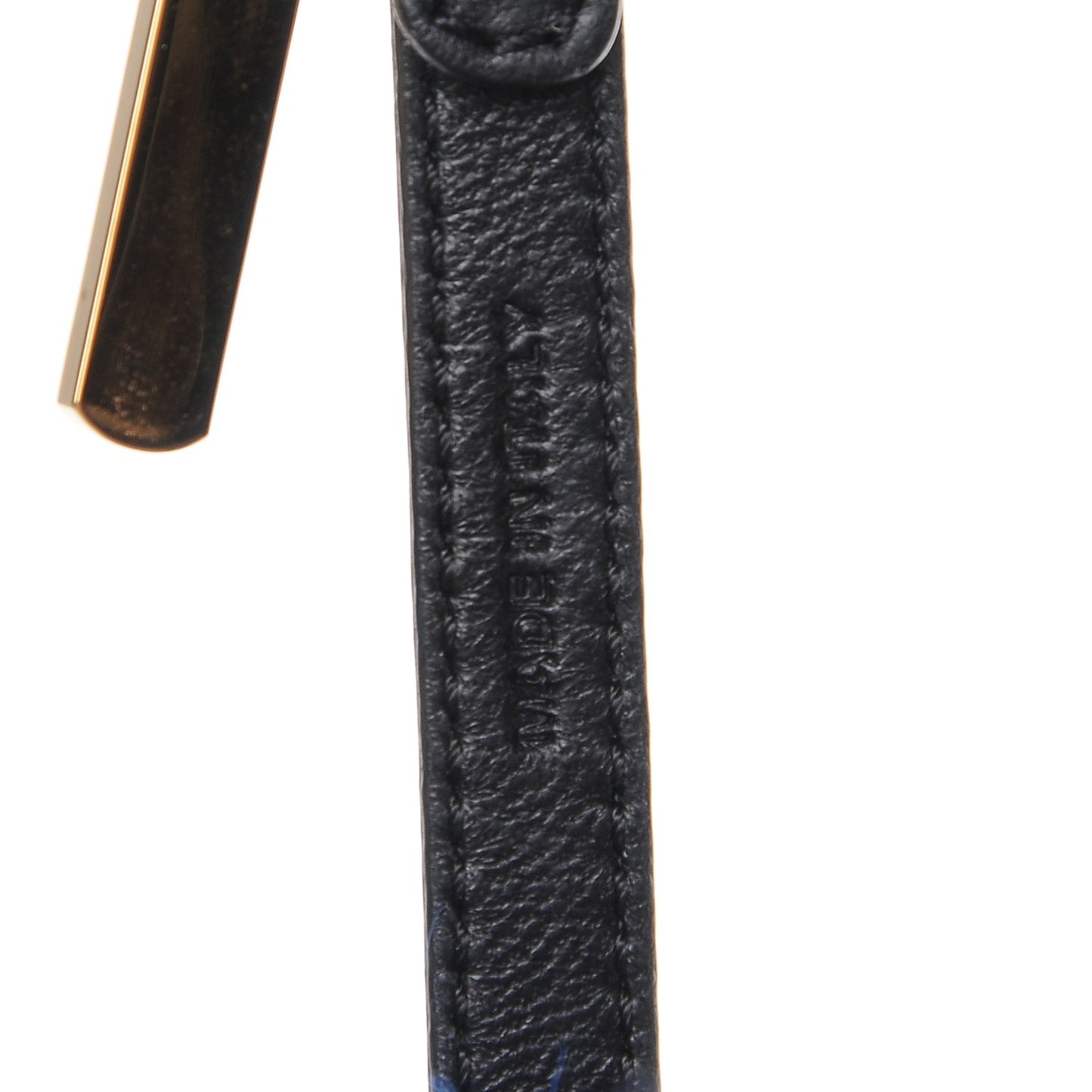 Lambskin Goat Fur Studded Punkarlito Bag Charm Blue
