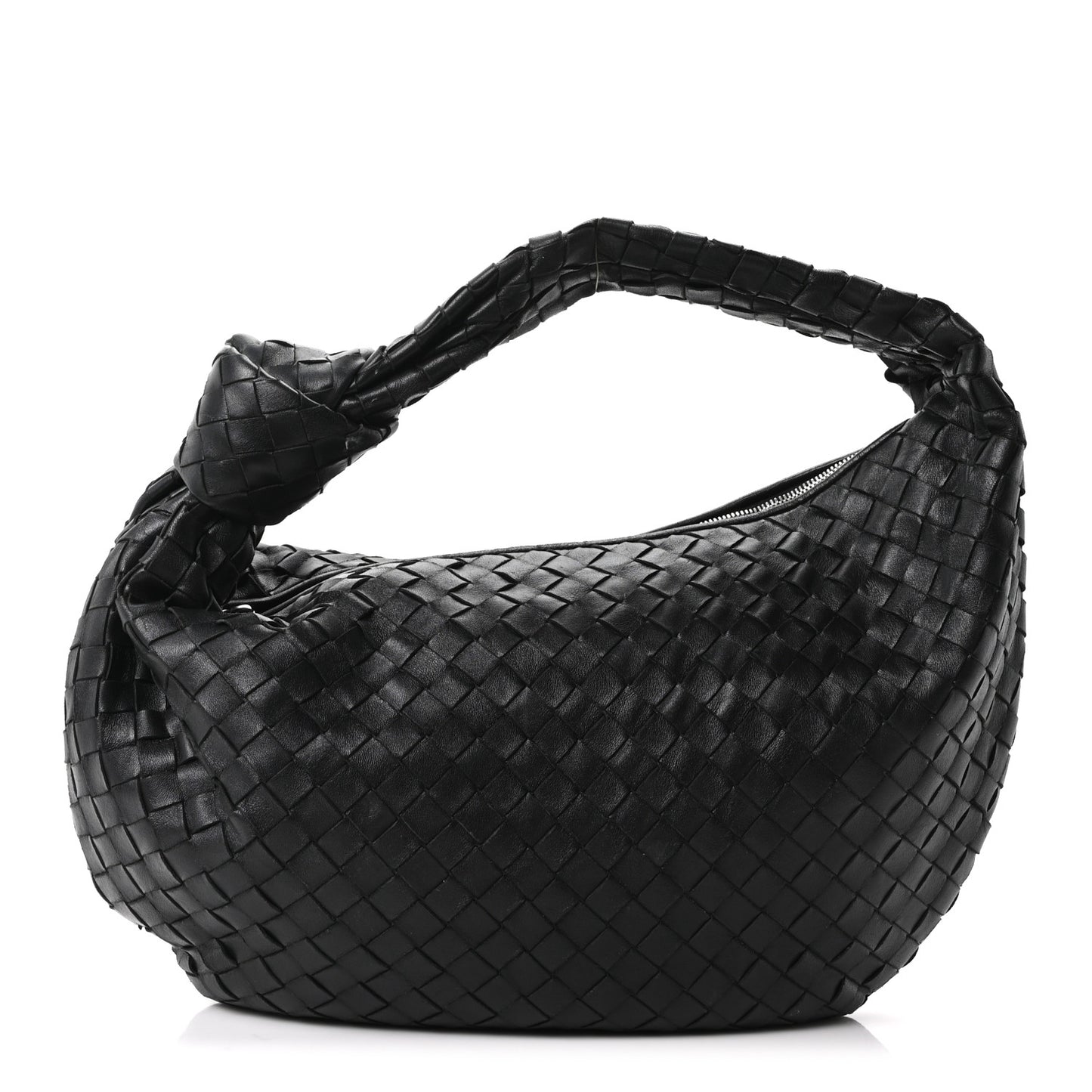 Nappa Intrecciato Teen Jodie Hobo Black